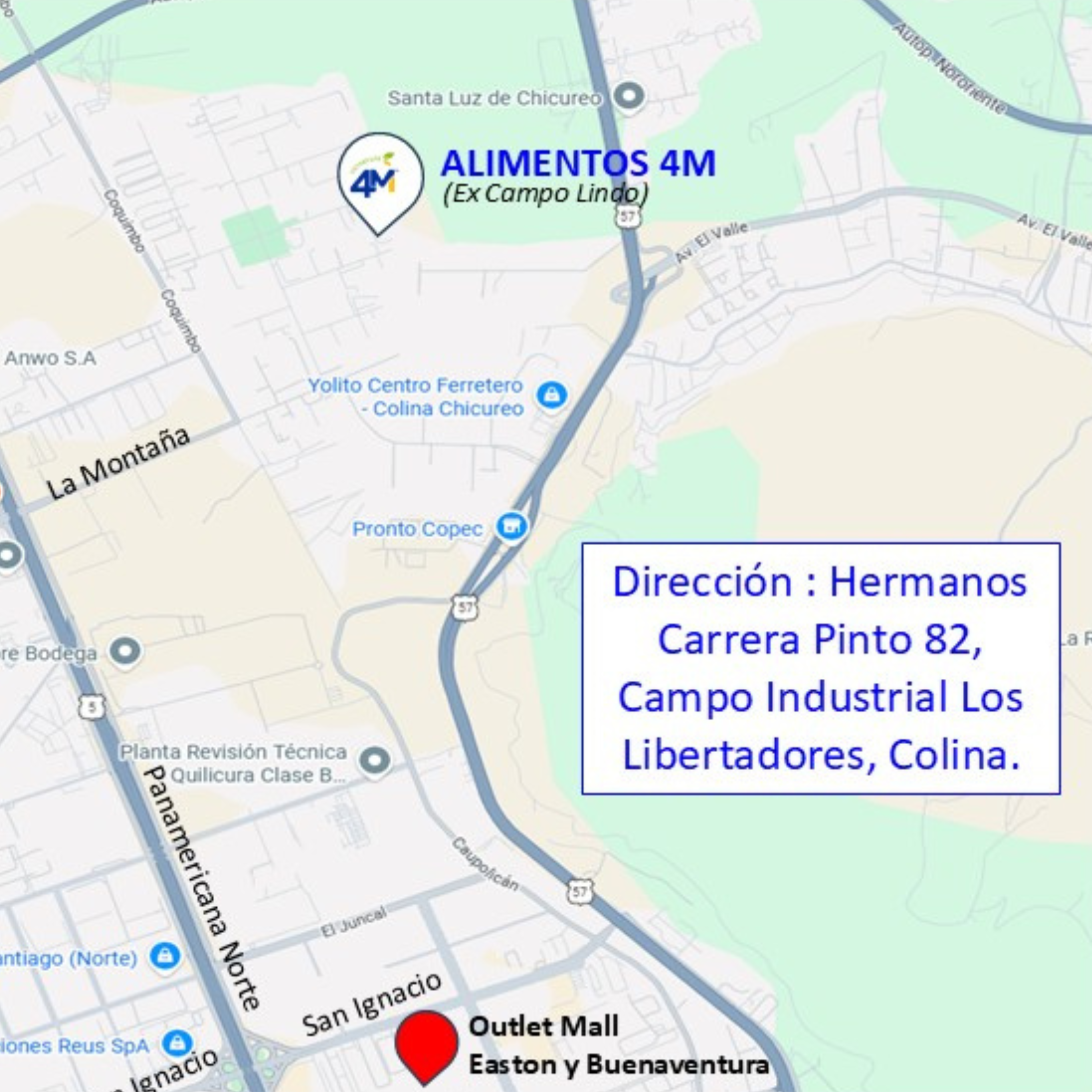 Mapa Nueva Dirección